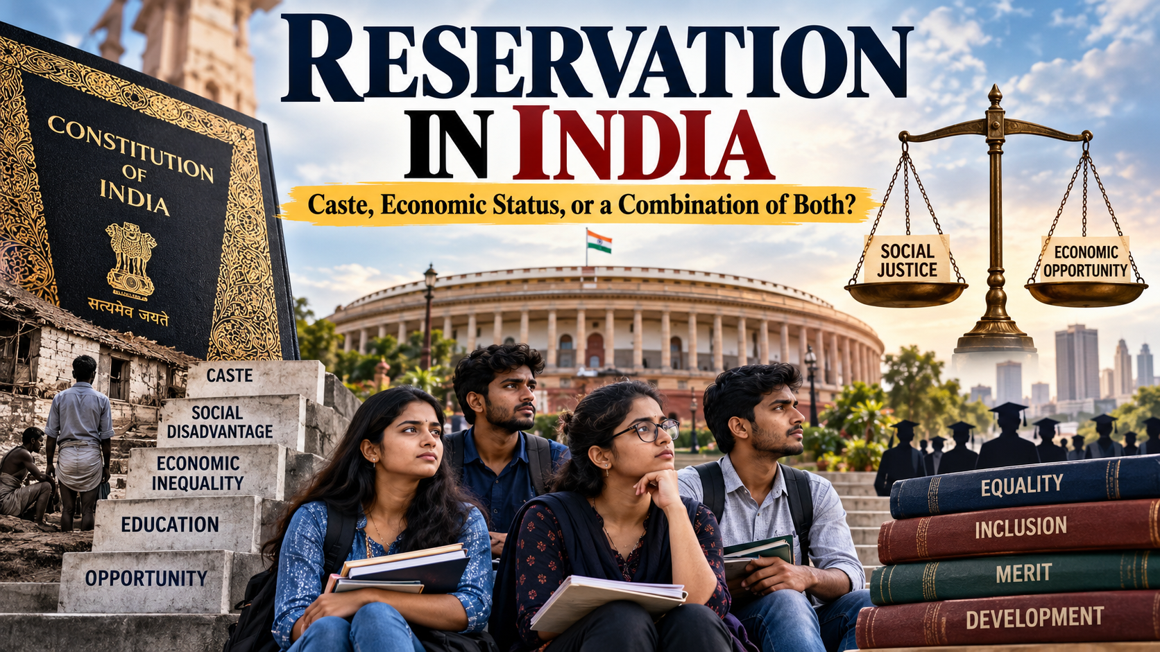 Reservation in India: Should the System Be Based on Caste, Economic Status, or a Combination of Both?