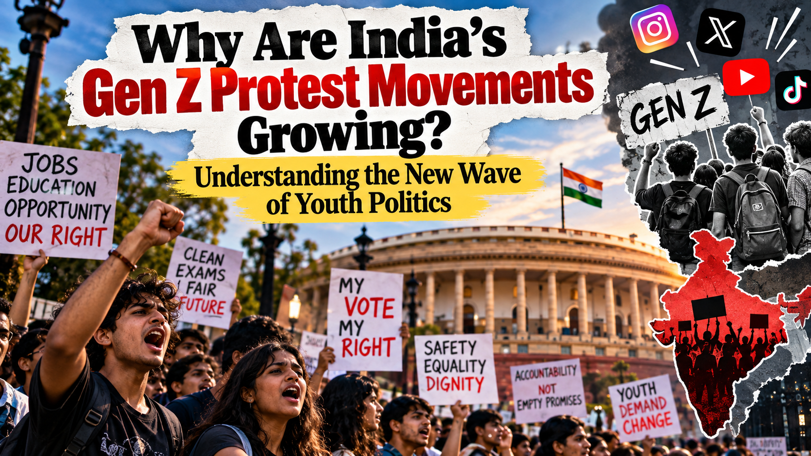Why Are India’s Gen Z Protest Movements Growing? Understanding the New Wave of Youth Politics