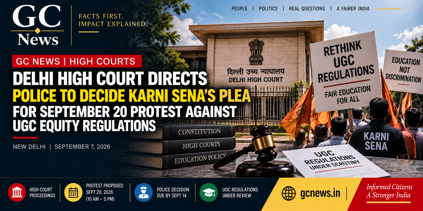 Delhi High Court Directs Police to Decide Karni Sena’s Plea for September 20 Protest Against UGC Equity Regulations