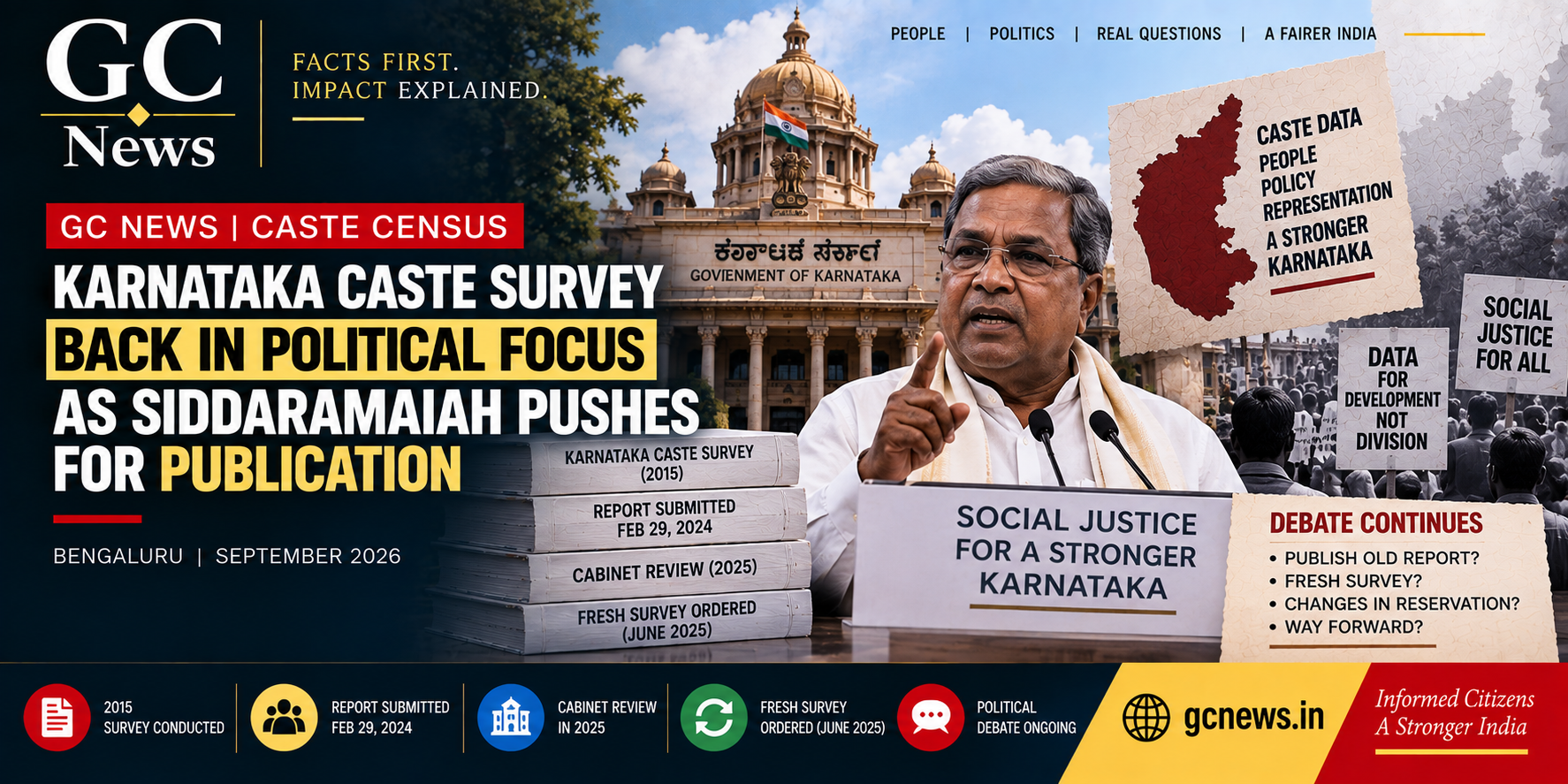 Karnataka Caste Survey Back in Political Focus as Siddaramaiah Pushes for Publication
